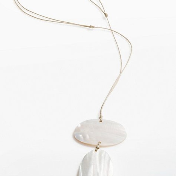 J.Jill NEW Pure Jill Pearl & Shell Pebble Necklace NWT - Picture 4 of 4